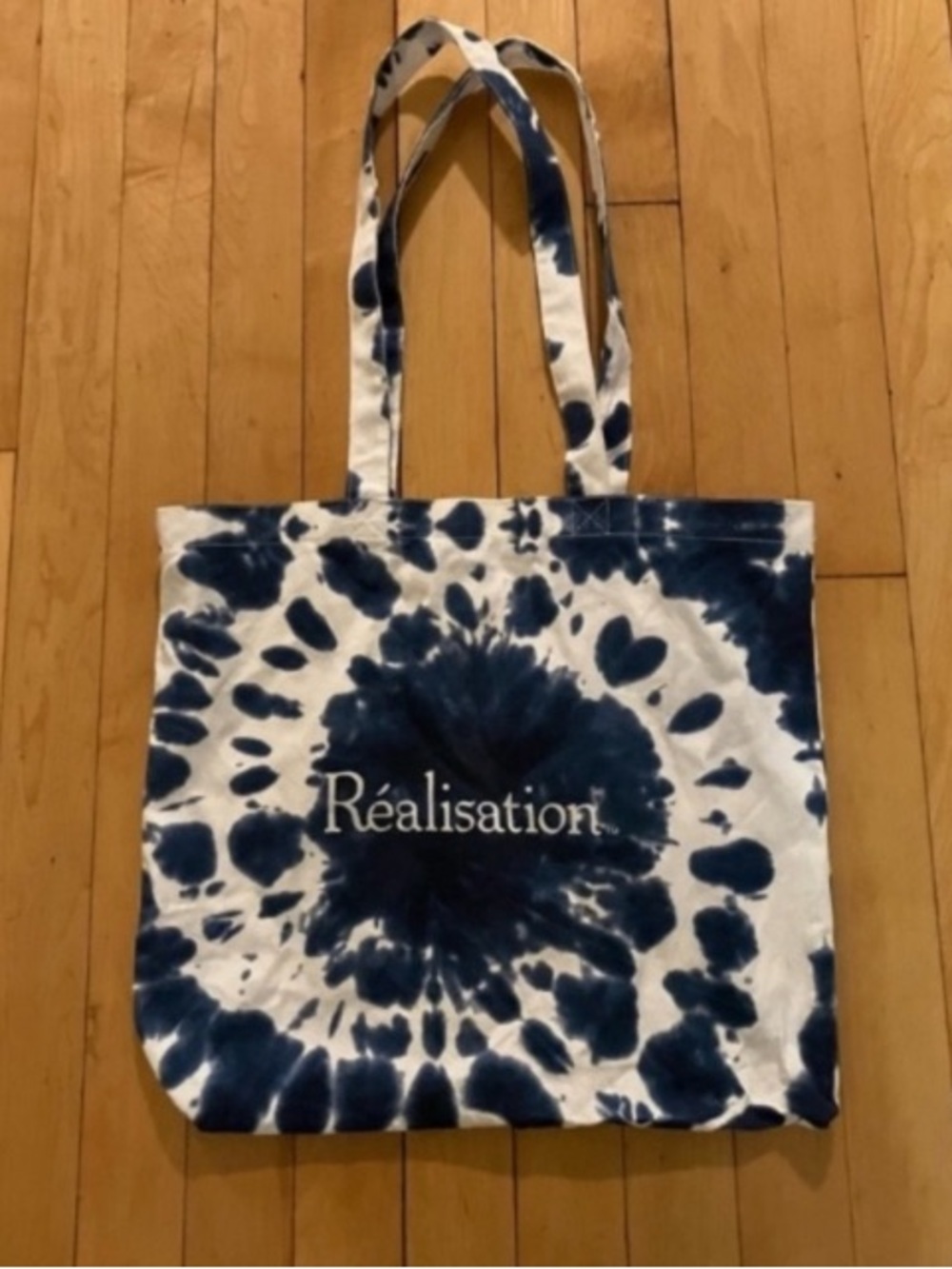 Realisation Par Blue and White Tie Dye Tote Bag